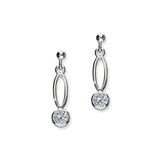Harlequin Silver Earrings CE479 Cubic Zirconia