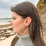 Celtic Silver Hoop Earring E2251