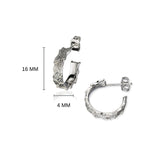 Spring Leaves Hoop Earrings E2260
