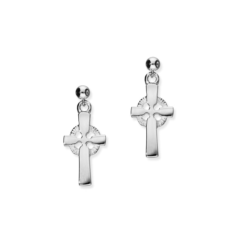Crosses Silver Earrings E71