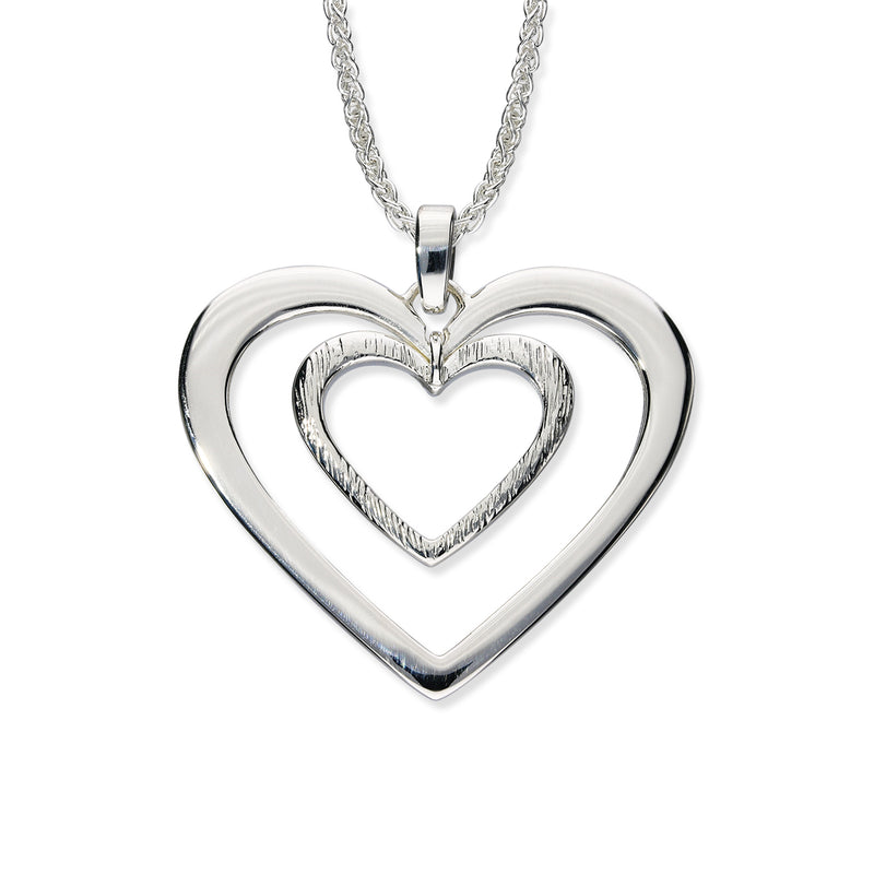 Hearts Silver Pendant P886