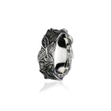 Spring Leaves Oxidised Ring R456