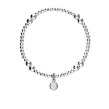 Harlequin Silver Stretch Bracelet SSBL11