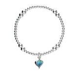 Leah Silver Stretch Enamel Bracelet SSEBL06