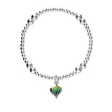 Leah Silver Stretch Enamel Bracelet SSEBL06