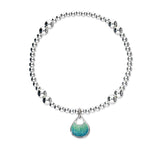 Elements Silver Stretch Enamel Bracelet SSEBL08