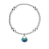 Elements Silver Stretch Enamel Bracelet SSEBL09