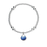 Elements Silver Stretch Enamel Bracelet SSEBL09