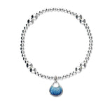 Elements Silver Stretch Enamel Bracelet SSEBL09
