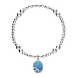 Georgia Allan Silver Stretch Enamel Bracelet SSEBL01