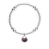 Elements Silver Stretch Enamel Bracelet SSEBL10