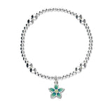Happy Valley Silver Stretch Enamel Bracelet SSEBL12