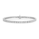 18kt White Tennis Bracelet with Lab Grown Diamonds - UDBL1001