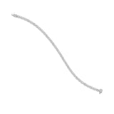 18kt White Gold Tennis Style Bracelet with Oval Shaped Lab Grown Diamonds UDBL1002