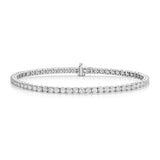 18kt White Tennis Style Bracelet with Lab Grown Diamonds - UDBL1003