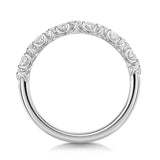 18kt White Gold Ring with Pear Shaped Lab Diamonds UDR1003