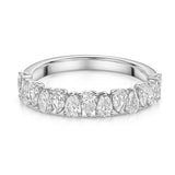 18kt White Gold Ring with Pear Shaped Lab Diamonds UDR1003