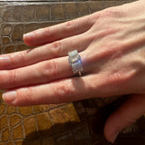 3 Stone Emerald Cut Lab Grown Diamond Ring UDR1004
