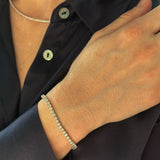 18kt White Tennis Bracelet with Lab Grown Diamonds - UDBL1004
