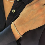 18kt White Tennis Style Bracelet with Lab Grown Diamonds - UDBL1003