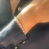 18kt White Tennis Style Bracelet with Lab Grown Diamonds - UDBL1005