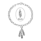 Live, Laugh, Love Sterling Silver Bracelet BL497