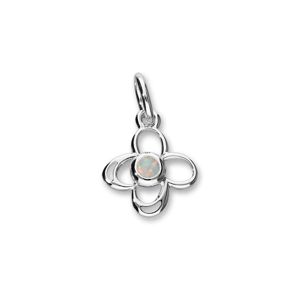 Sterling silver flower discount charm