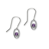 February Birthstone Silver Earrings CE353