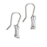 April Birthstone Silver Earrings DE114