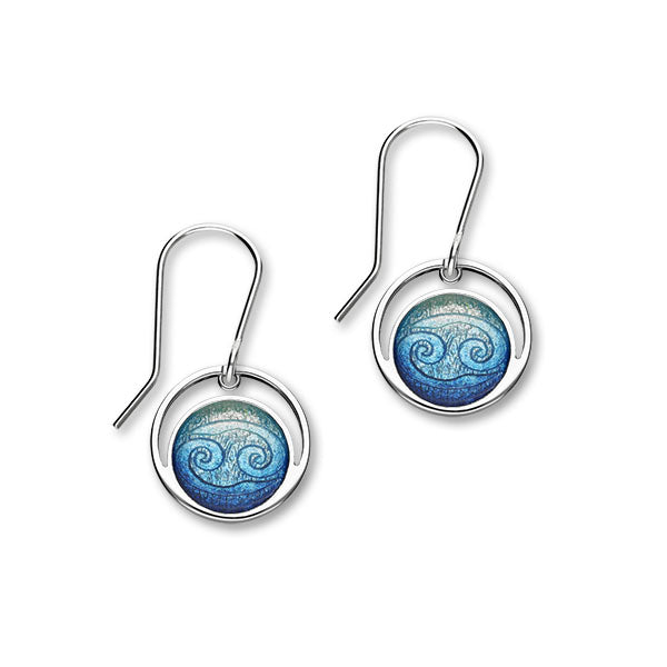 Zodiac Silver Earrings EE574 Cancer