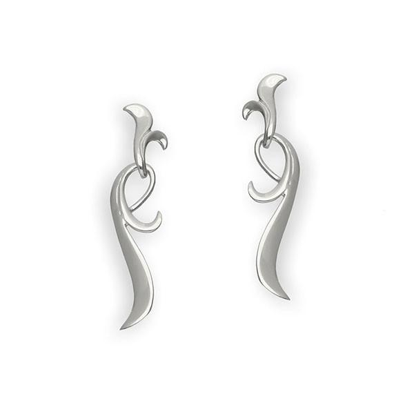Art Nouveau Silver Earrings E249