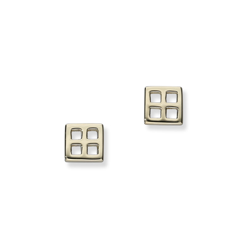 Charles Rennie Mackintosh Gold Stud Earrings, GE791