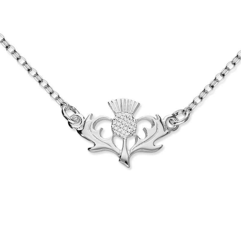 Thistle Silver Necklet N22