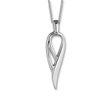 Trendy Twirls Silver Pendant P1108