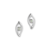 Harlequin Silver Earrings SE358 White Opal
