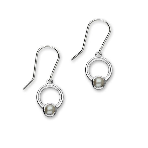 June Birthstone Silver Earrings SE398 Pearl