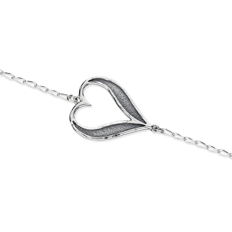 Astin Sterling Silver Heart Bracelet BL529