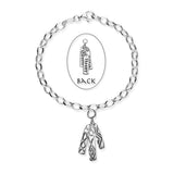 Live, Laugh, Love Sterling Silver Bracelet BL497