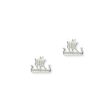 Orkney Traditional Longship Stud Earrings E102