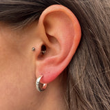 Celtic Silver Hoop Earring E2248
