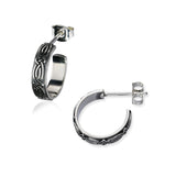 Celtic Silver Hoop Earring E2250