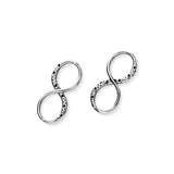 Infinity of Love Silver Stud Earrings E2382