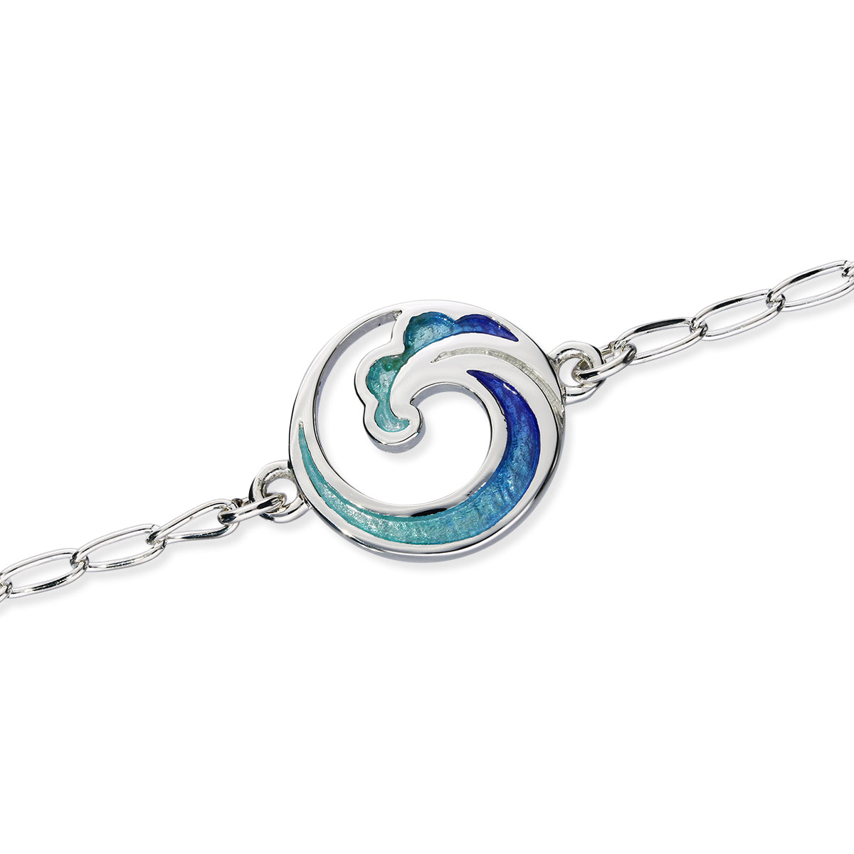 Coastal Enamel Silver Bracelet EBL129