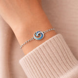 Coastal Enamel Silver Bracelet EBL129