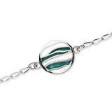 Orbit Enamel Silver Bracelet EBL130