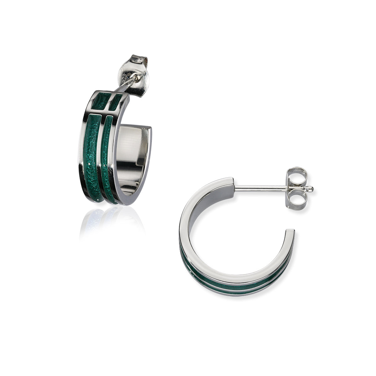 Enamel Hoop Earrings EE654