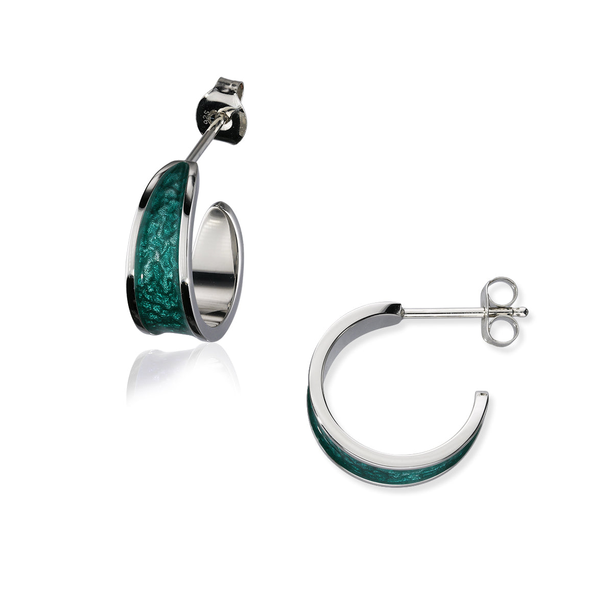 Enamel Hoop Earrings EE656
