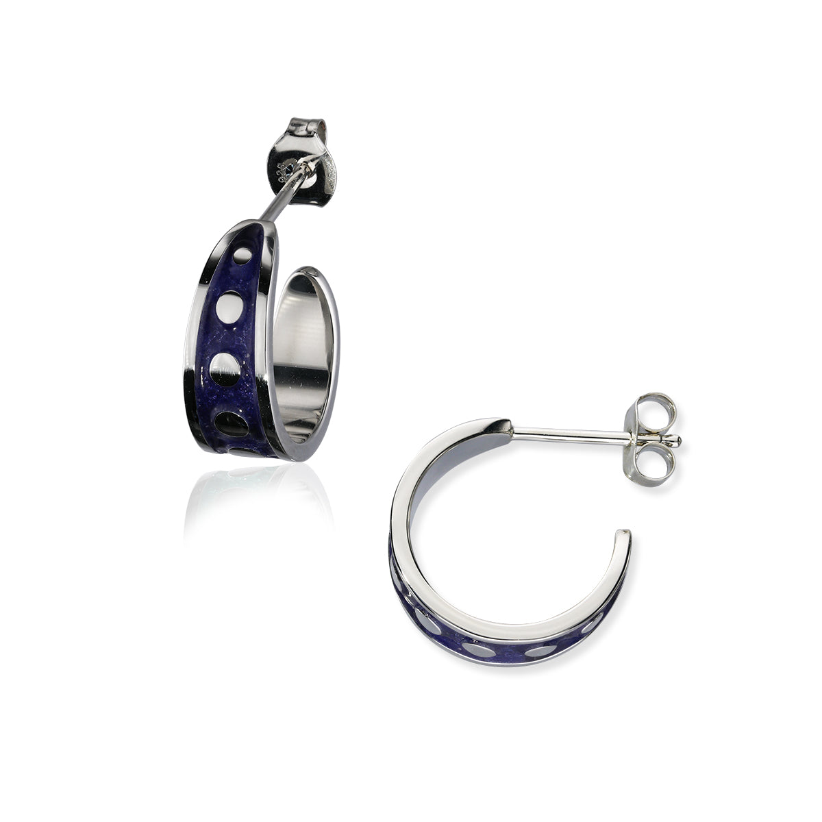 Enamel Hoop Earrings EE657