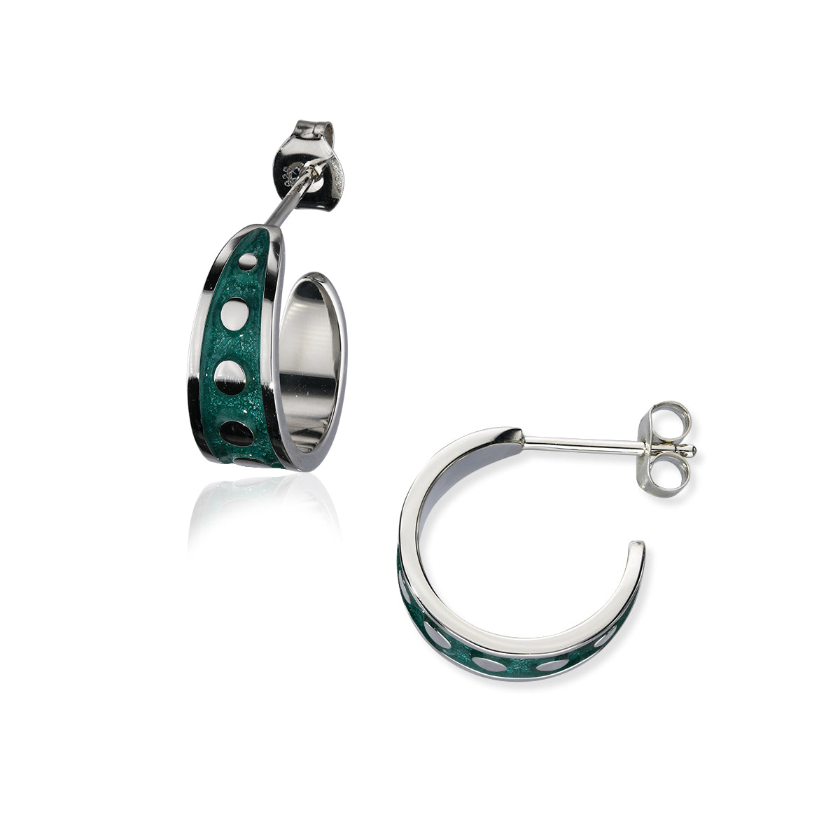 Enamel Hoop Earrings EE657