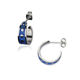 Enamel Hoop Earrings EE657